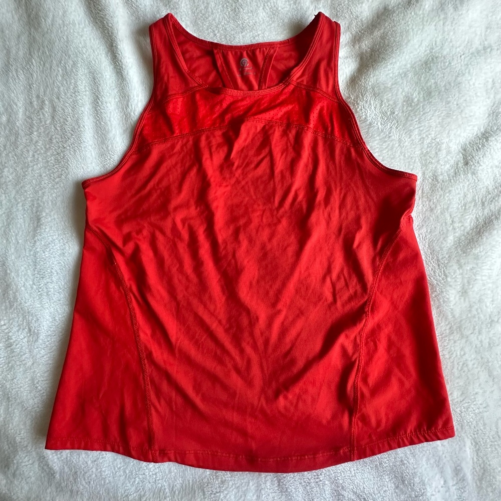 Champion Activewear Tank Top Sz L Red/Orange